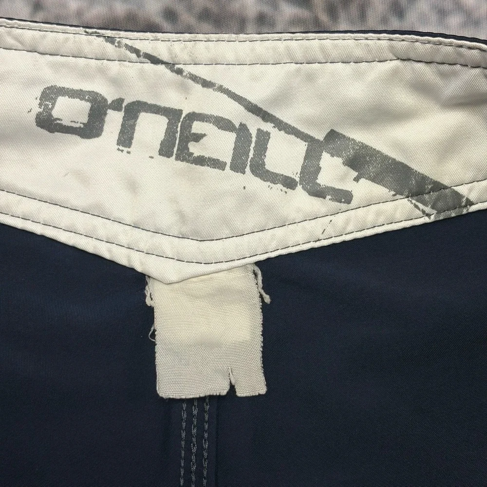 Vintage Y2K O'Neill Board Shorts Mens 31 Navy Blue Cargo Surf Skater Swim Trunks
